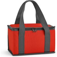 Corporate Gift Cooler Bag Florence M – red – with custom logo print 5L 600D rPET printed holdall for thermal food storage