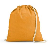 Promo Giveaway Drawstring Backpack Lhotse – yellow – with printed logo 10L capacity 37x41cm rCotton rPET fabric promotional bag