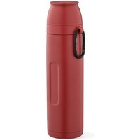 Corporate Gift Flinders Thermos with Laser Engraving – 1080ml Double-Walled Recycled Stainless Steel – Burgundy – Vacuum Flask for Offices