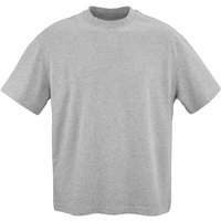 Corporate Gift T-Shirt Paloma – heather grey – custom embroidered 100% organic cotton 240gsm branded teamwear for professional staff