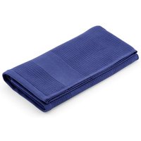 Corporate Gift Botticelli S Waffle Towel with Logo Print – 30x50cm Recycled Cotton – Navy blue – Luxury Bathroom Accessory for Hotels
