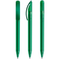 Promo Giveaway Value Plastic Pen Prodir DS3 – dark green – with custom logo print black ink twist mechanism printed promotional pen