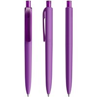 Corporate Gift Prodir DS8 Soft Touch Ballpoint Pen with Custom Logo Print – Violet – High Quality Writing Instrument for Conferences