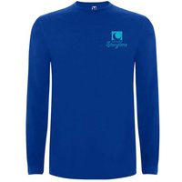 Branded Merchandise Extreme Long Sleeve T-Shirt with Express Logo Print – 160 g/m2 Cotton 11/12 Size – Royal Blue – Apparel for Staff