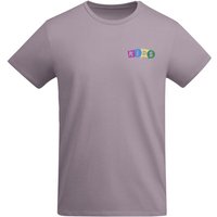 Promotional Clothing T-Shirt Breda – lavender – with 48h express custom logo print 100% ocs organic cotton 3/4 custom children apparel