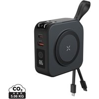 Corporate Gift Urban Vitamin Saratoga 5 in 1 Charger with Custom Logo Print – 10000mAh – Black – Portable Power Solution for Business