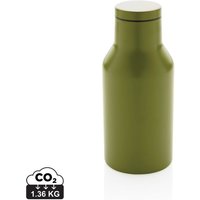 Corporate Gift Insulated Water Bottle RCS Recycled – green – with laser engraving 300ml double-walled BPA-free custom metal flask