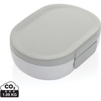 Promotional Product Lunchbox Avira Atlas – white-grey – with custom logo print 700ml RCS recycled plastic eco-friendly food container