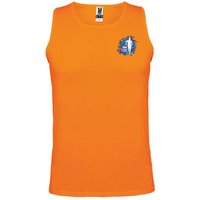 Branded Merchandise Andre Mens Sports Vest with Express Logo Print – 2XL Technical Quick-Dry – Fluor Orange – Sportswear for Teams