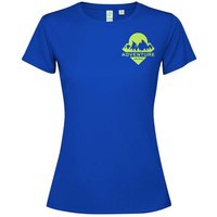 Promotional Merchandise Estoril Women's T-Shirt with Express Logo Print – 100% Recycled Polyester S – Royal blue – Sportswear for Staff