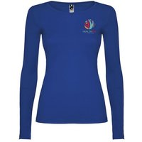 Corporate Gift Extreme Long Sleeve T-Shirt with Express Embroidered Logo – 3XL 100% Cotton – Royal Blue – Apparel for Staff Events