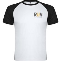 Promotional Product T-Shirt Indianapolis – white-solid black – with 48h express logo print breathable fabric 2XL for company uniforms