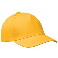 Corporate Gift Baseball Cap – yellow – with custom logo embroidery 160gr/m² cotton twill adjustable fit custom headwear for staff