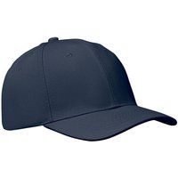Branded Merchandise Baseball Cap 6-Panel – blue – with custom logo embroidery 260gsm cotton one size fits most headwear staff uniform