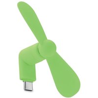 Promotional Product Electric Mini USB Fan – lime – with custom logo print for trade shows, conferences and corporate events