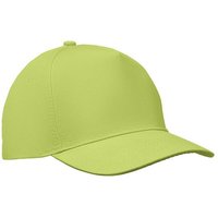 Promotional Merchandise 5 Panel Baseball Cap with Embroidered Logo โ Cotton โ Lime โ Branded Headwear for Corporate Events