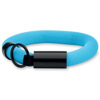 Event Supply Security Wristband Floating Key Ring – turquoise – with custom logo print, foam polyester, tamper-proof festival band