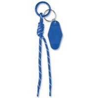 Promotional Product Braided Rope Tag Keyring with Custom Logo Print – 6 x 3 cm Tag – Royal Blue – Branded Accessory for Trade Shows