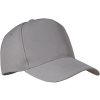 Branded Merchandise RPET 5 Panel Baseball Cap with Embroidered Logo โ Recycled โ Grey โ Sustainable Corporate Headwear for Events