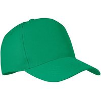 Branded Merchandise RPET 5 Panel Baseball Cap with Embroidered Logo โ Recycled Polyester โ Green โ Promotional Headwear for Events