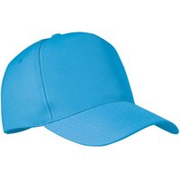 Branded Merchandise RPET 5 Panel Baseball Cap with Embroidered Logo โ Recycled โ Turquoise โ Promotional Headwear for Staff Uniforms