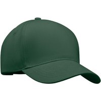 Branded Merchandise 5 Panel Baseball Cap with Embroidered Logo – Heavy Brushed Cotton – Dark Green – Headwear for Corporate Events