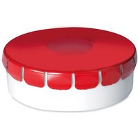Promo Giveaway Promotional Mints – red – with custom logo print 12g hinged tin Sugar-Free confectionery for corporate events