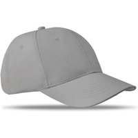 Branded Merchandise Baseball Cap 6 Panels – grey – with custom logo embroidery 7 1/4 cotton twill adjustable custom headwear