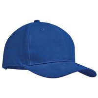 Corporate Gift Baseball Cap TEKAPO – royal blue – with custom logo embroidery 270gsm brushed cotton custom headwear