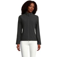 Corporate Gift SOL'S RACE Women Soft Shell Jacket with Embroidered Logo – S – OEKO-TEX – Black – Functional Outerwear for Teams