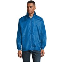 Corporate Gift Jacket SOL'S SHIFT – royal blue – with custom logo print 100% polyester 210T water-repellent weatherproof outerwear