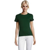 Branded Merchandise Regent Women T-Shirt with Custom Logo Print – S 150g OEKO-TEX Cotton – Bottle Green – Apparel for Staff Uniforms