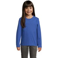 Promotional Product SOL'S Imperial Kids Long Sleeve T-Shirt with Logo Print – 4XL – OEKO-TEX – Royal Blue – Apparel for Events & Clubs