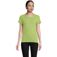 Corporate Gift T-Shirt SOL'S PIONEER WOMEN – apple green – with custom logo print 175gsm 100% organic cotton for company uniforms