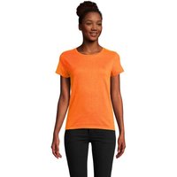 Promotional Product T-Shirt SOL'S CRUSADER WOMEN – orange – with custom logo print 100% organic cotton 150gsm for professional uniforms