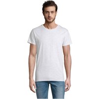 Branded Merchandise Crusader Men T-Shirt with Embroidered Logo – 150g Organic Cotton XL – Ash – Apparel for Business Uniforms