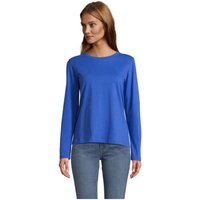 Branded Merchandise Sol's Monarch Women T-Shirt with Logo Print – XXL Cotton – Royal Blue – Long Sleeve Apparel for Corporate Events