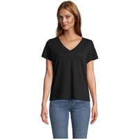Branded Merchandise T-Shirt SOL'S Regent V – deep black – with custom logo print 100% semi-combed cotton for professional company uniforms