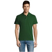 Corporate Gift Polo Shirt SOL'S SUMMER II – golf green – custom embroidered 100% combed ringspun cotton piqué 170gsm for uniforms