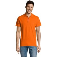 Promotional Product Polo Shirt SOL'S SUMMER II – orange – with custom logo print 170g 100% combed ringspun cotton for staff branding