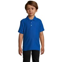 Promotional Clothing Polo Shirt SOL'S SUMMER II – royal blue – with custom logo print 170g 100% cotton ideal for schools & youth events