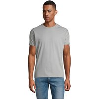 Corporate Gift T-Shirt SOL'S REGENT – pure grey – with custom logo print 150g/m² 100% semi-combed cotton OEKO-TEX for staff branding
