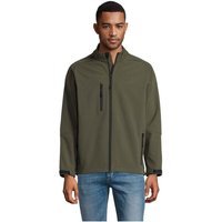Corporate Gift Jacket SOL'S RELAX – army – with custom logo print 340g/m² waterproof technical fabric for professional company uniforms