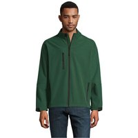 Corporate Gift Jacket SOL'S RELAX – bottle green – custom embroidered 340g/m² waterproof weatherproof outerwear for staff branding
