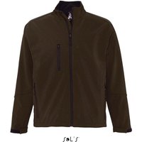 Corporate Gift Jacket RELAX 340g/m² – dark chocolate – with custom logo print, waterproof technical fabric, for professional uniforms