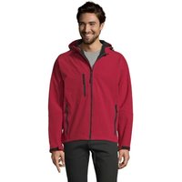Corporate Gift Jacket REPLAY 340g – pepper red – with custom logo print 8000mm waterproof 94% polyester for company uniforms