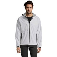 Promotional Jacket REPLAY 340g – white – custom embroidered 3-layer 8000mm waterproof softshell weatherproof outerwear for staff