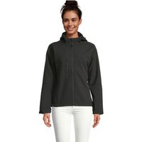 Branded Merchandise Jacket REPLAY 340 – black – custom embroidered 340g softshell, 8000mm waterproof, breathable for staff branding