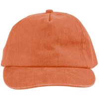 Branded Merchandise Baseball Cap Liora – orange – with custom logo embroidery 240gsm cotton 5-panel visor custom headwear