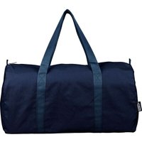 Branded Merchandise Duffle Bag Tian – blue – with custom logo print 30 litre capacity 330 gsm recycled polycotton printed holdall